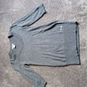 Vertigo Paris long length machine washable wool blend gray sweater